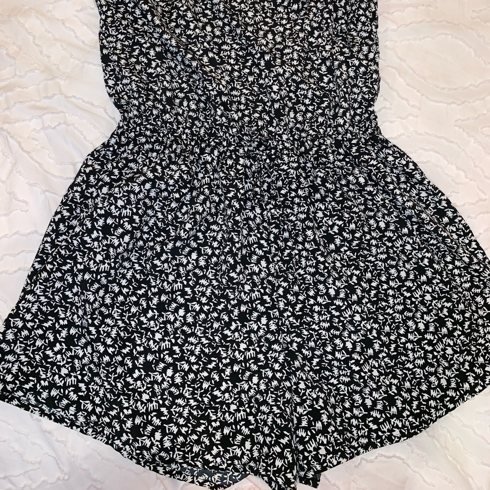 Navy Floral Hollister Romper